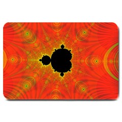 Fractal Mandelbrot Set Pattern Art Large Doormat by Ravend