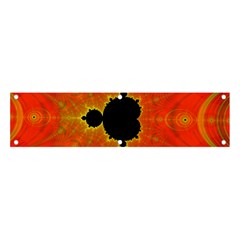 Fractal Mandelbrot Set Pattern Art Banner And Sign 4  X 1  by Ravend