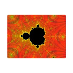 Fractal Mandelbrot Set Pattern Art One Side Premium Plush Fleece Blanket (mini) by Ravend