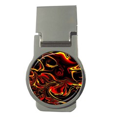 Modern Art Design Fantasy Surreal Orange Money Clips (round)  by Ravend