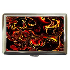 Modern Art Design Fantasy Surreal Orange Cigarette Money Case by Ravend