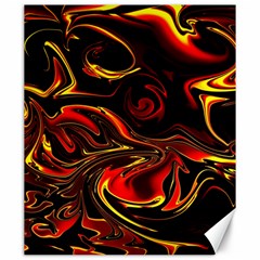 Modern Art Design Fantasy Surreal Orange Canvas 20  X 24  by Ravend