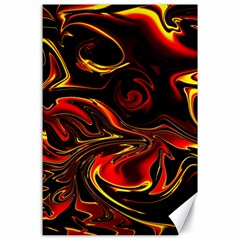 Modern Art Design Fantasy Surreal Orange Canvas 24  X 36  by Ravend