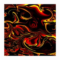 Modern Art Design Fantasy Surreal Orange Medium Glasses Cloth (2 Sides) by Ravend