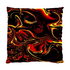 Modern Art Design Fantasy Surreal Orange Standard Cushion Case (two Sides) by Ravend