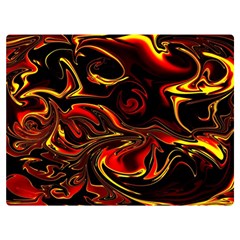 Modern Art Design Fantasy Surreal Orange One Side Premium Plush Fleece Blanket (extra Small)