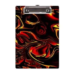 Modern Art Design Fantasy Surreal Orange A5 Acrylic Clipboard