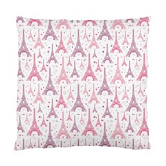 Eiffel Tower Pattern Wallpaper Standard Cushion Case (two Sides) by Ravend