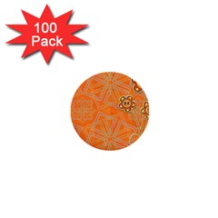 Background Backdrop Art Flowers 1  Mini Buttons (100 Pack)  by Ravend