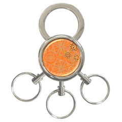 Background Backdrop Art Flowers 3-ring Key Chain by Ravend