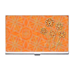 Background Backdrop Art Flowers Business Card Holder by Ravend