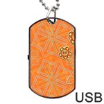 Background Backdrop Art Flowers Dog Tag USB Flash (One Side) Front