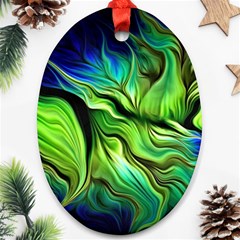 Fractal Art Pattern Abstract Ornament (oval) by Ravend