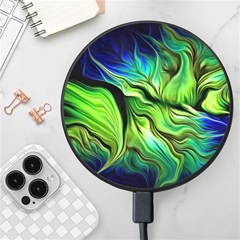 Fractal Art Pattern Abstract Wireless Fast Charger(black)