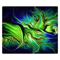 Fractal Art Pattern Abstract One Side Premium Plush Fleece Blanket (small) by Ravend