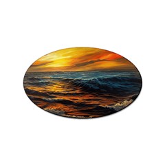 Ocean Sunset Sea Ocean Sunset Sticker Oval (10 Pack) by Ravend