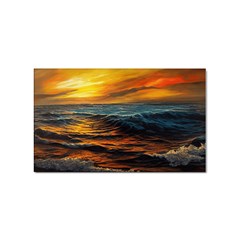 Ocean Sunset Sea Ocean Sunset Sticker Rectangular (100 Pack) by Ravend