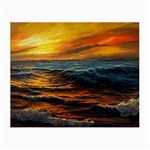 Ocean Sunset Sea Ocean Sunset Small Glasses Cloth Front