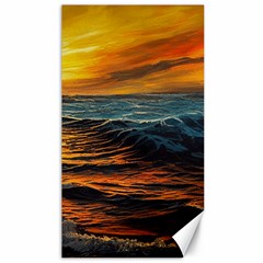 Ocean Sunset Sea Ocean Sunset Canvas 40  X 72  by Ravend