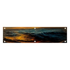 Ocean Sunset Sea Ocean Sunset Banner And Sign 4  X 1 