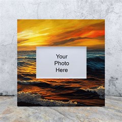 Ocean Sunset Sea Ocean Sunset White Box Photo Frame 4  X 6 