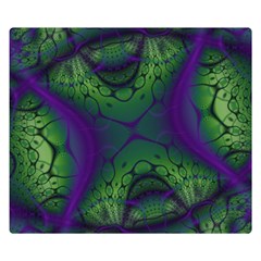 Abstract Art Fractal One Side Premium Plush Fleece Blanket (small)