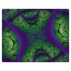 Abstract Art Fractal One Side Premium Plush Fleece Blanket (medium) by Ravend