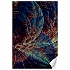 Fractal Abstract- Art Canvas 24  X 36  by Ravend