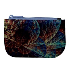 Fractal Abstract- Art Large Coin Purse