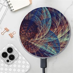 Fractal Abstract- Art Wireless Fast Charger(white) by Ravend