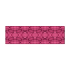 Elegant Pink Floral Geometric Pattern Sticker (bumper) by dflcprintsclothing