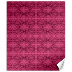 Elegant Pink Floral Geometric Pattern Canvas 20  X 24 