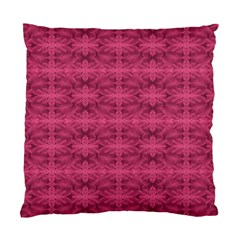 Elegant Pink Floral Geometric Pattern Standard Cushion Case (one Side) by dflcprintsclothing