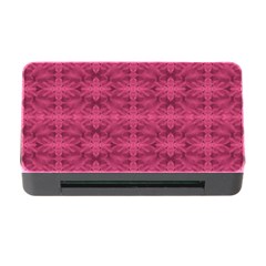 Elegant Pink Floral Geometric Pattern Memory Card Reader With Cf by dflcprintsclothing