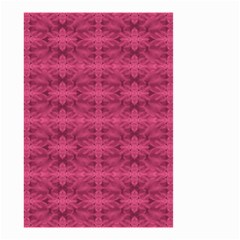 Elegant Pink Floral Geometric Pattern Small Garden Flag (two Sides) by dflcprintsclothing