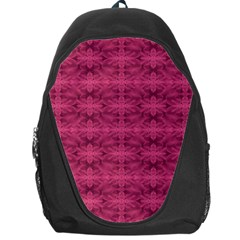 Elegant Pink Floral Geometric Pattern Backpack Bag