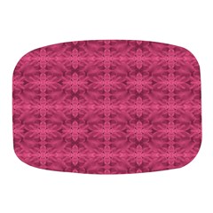 Elegant Pink Floral Geometric Pattern Mini Square Pill Box by dflcprintsclothing