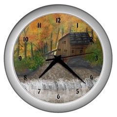 7965ab51-39d7-4e69-9103-6904e5e478c9 Wall Clock (silver) by Meabonart