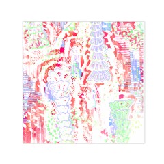 Abstractart T- Shirt Abstract Forest In Pink T- Shirt Square Satin Scarf (30  X 30 ) by maxcute