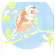 Birds Illustration T- Shirtbird T- Shirt (1) Square Satin Scarf (36  X 36 ) by maxcute