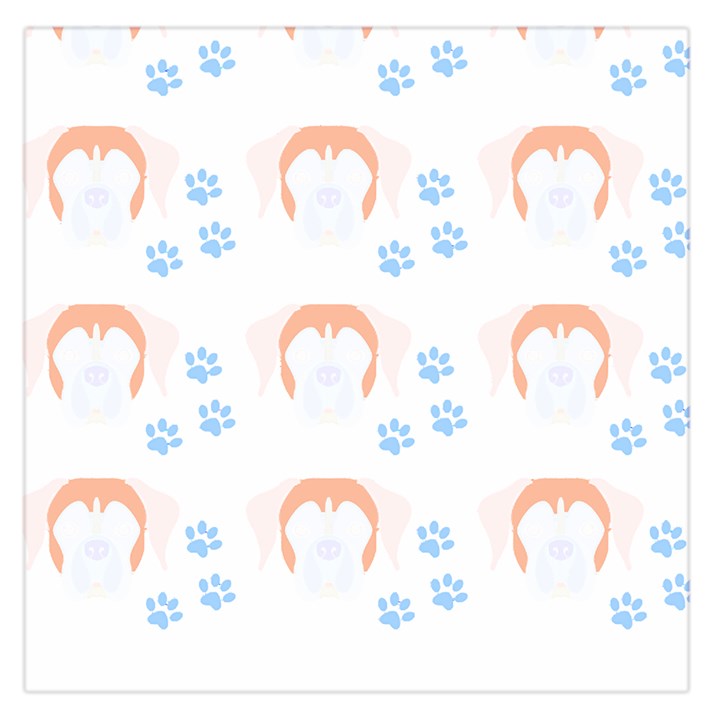 Boxer Dog Pattern T- Shirt Boxer Dog Pattern T- Shirt Square Satin Scarf (36  x 36 )