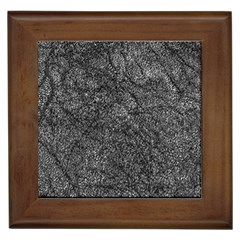 Stretch Marks Abstract Grunge Design Framed Tile by dflcprintsclothing