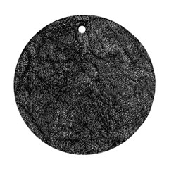 Stretch Marks Abstract Grunge Design Round Ornament (two Sides) by dflcprintsclothing