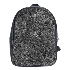 Stretch Marks Abstract Grunge Design School Bag (xl) by dflcprintsclothing