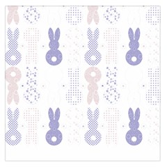 Bunnies T- Shirt Easter Bunnies Pattern T- Shirt Square Satin Scarf (36  X 36 ) by maxcute