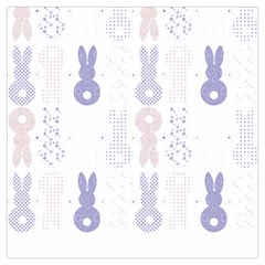 Bunnies T- Shirt Easter Bunnies Pattern T- Shirt Lightweight Scarf  by maxcute