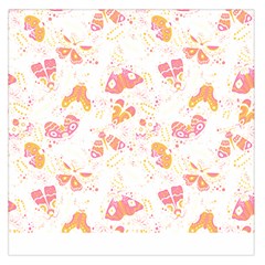 Butterfly T- Shirt Butterflies And Moths Pattern T- Shirt Square Satin Scarf (36  X 36 ) by maxcute