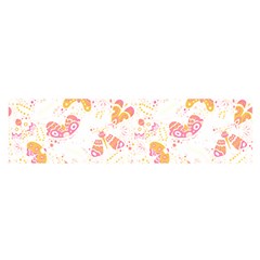 Butterfly T- Shirt Butterflies And Moths Pattern T- Shirt Oblong Satin Scarf (16  x 60 )