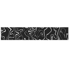 Cool Design Art T- Shirt Black And White Damascus Abstract Pattern T- Shirt Large Premium Plush Fleece Scarf  by maxcute