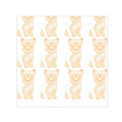 Cute Yorkie Pattern T- Shirt Yorkshire Terrier Cute Pattern T- Shirt Square Satin Scarf (30  X 30 ) by maxcute